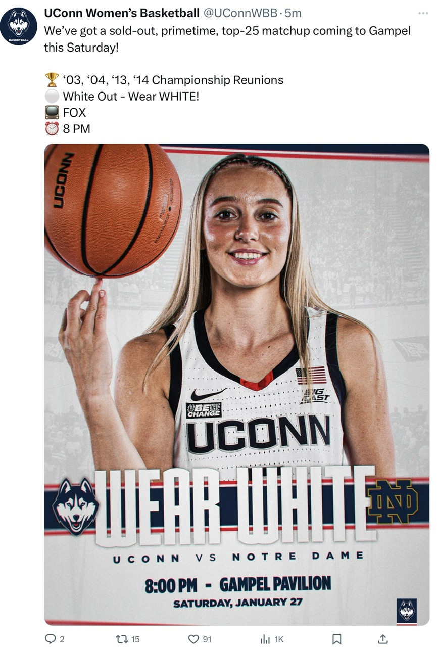 Uconn women's 2024 basketball boneyard