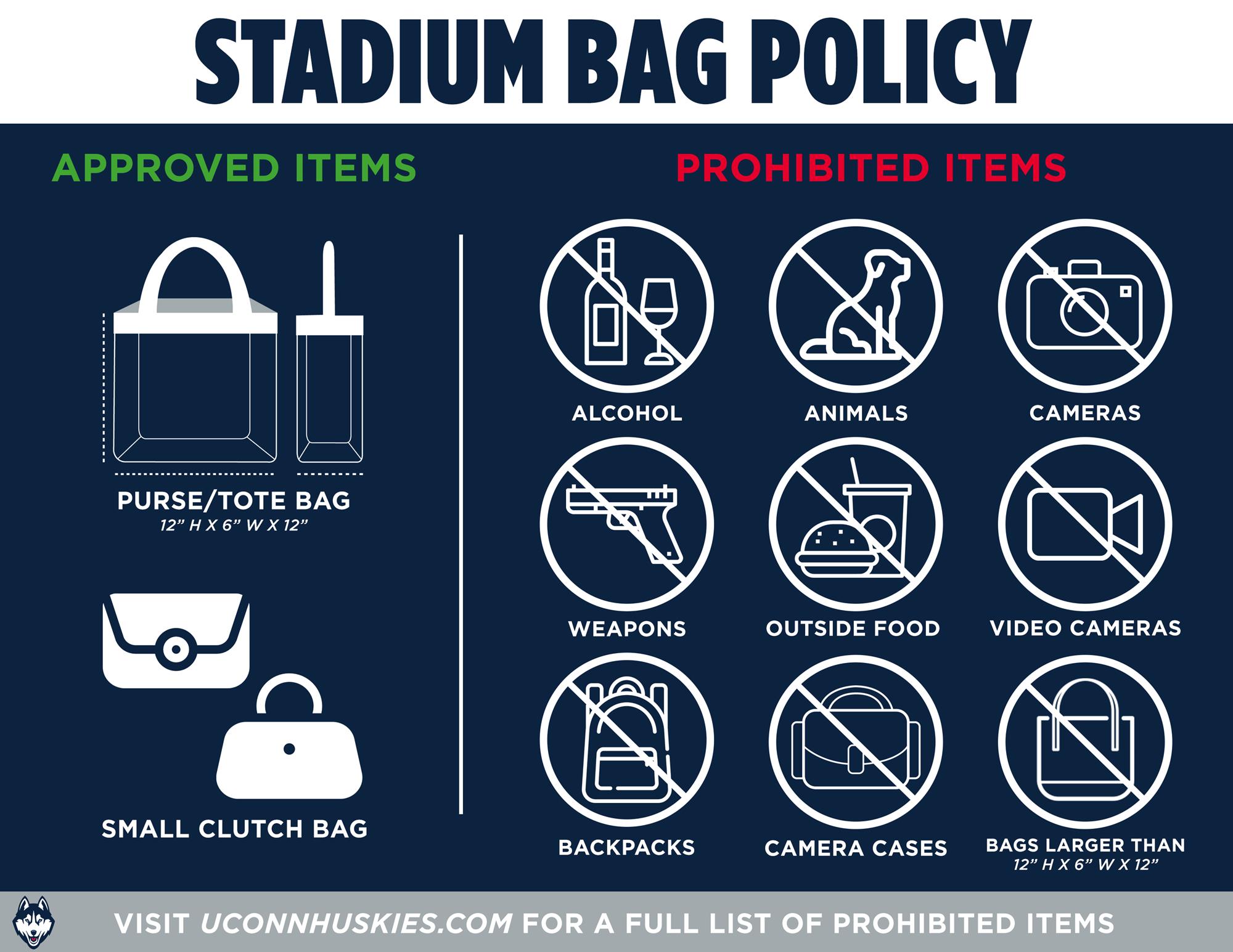 New bag policy for Patriots games