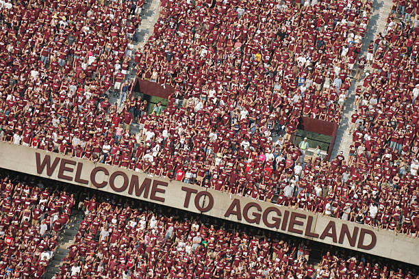 general-view-of-the-crowd-during-the-game-between-the-texas-am-aggies-picture-id52120408