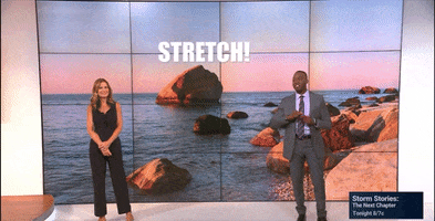 Stretch Jen GIF by The Weather Channel