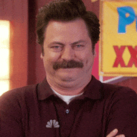 Ron Swanson Happy GIFs - Get the best GIF on GIPHY