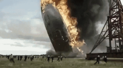 Image result for gif the sinking of the hindenburg