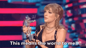 Taylor Swift This Means The World To Me GIF by 2023 MTV Video Music Awards