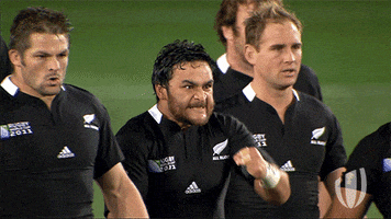 new zealand haka GIF by World Rugby