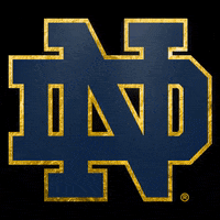 Notre Dame Gold GIF by Notre Dame Fighting Irish